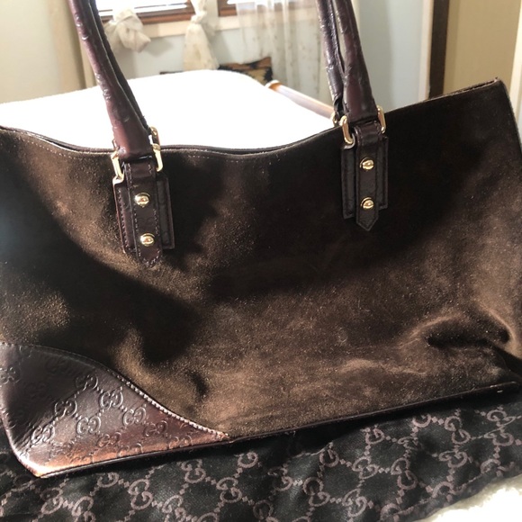 Authentic Guccissima fromChocolate Suede Bag - Picture 9 of 9